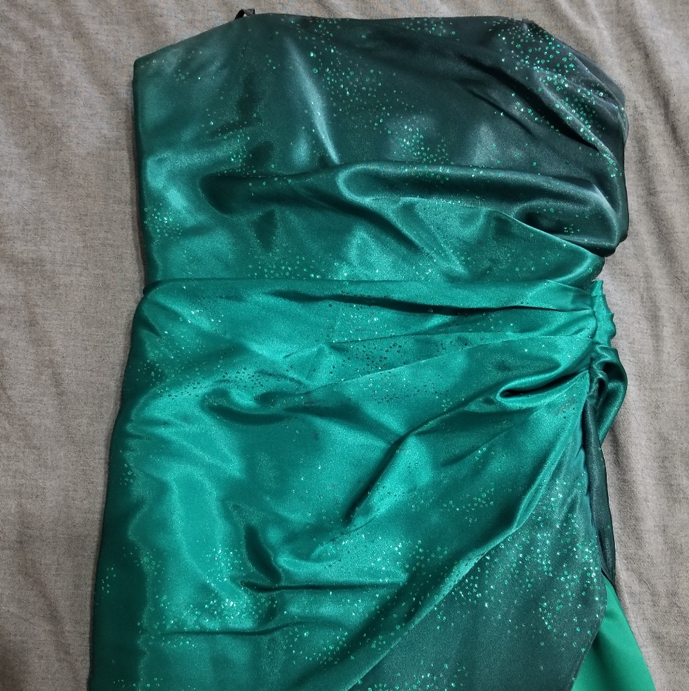 Green ombre Formal dress 9/10